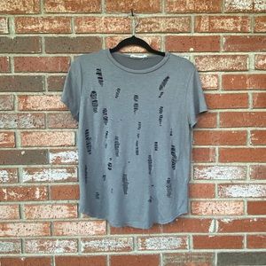 Distressed Grey T-Shirt